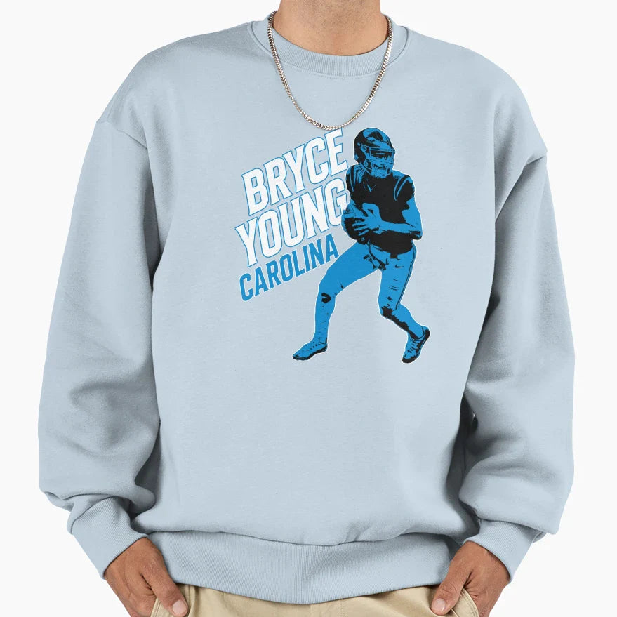 Bryce Young Carolina Panthers Sweatshirt - Minimalist Print for Adults