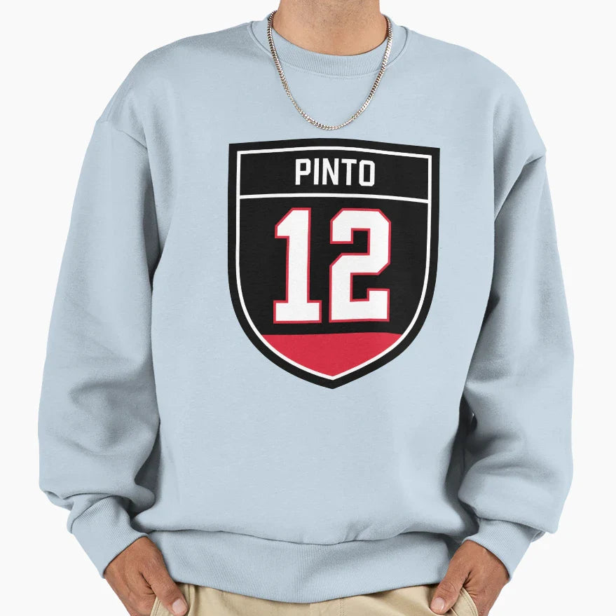 Shane Pinto Ottawa 12 Emblem Sweatshirt - Fun Novelty Design Unisex