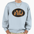 I Bleed Black Orange Oval Sweatshirt - Graphic Print Men Women