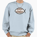 Sunday Sonday Ichthys Symbol Sweatshirt - Fun Novelty Design Unisex