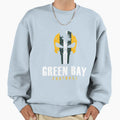 Green Bay Football Fan Grunge Sweatshirt - Casual Everyday Wear Unisex