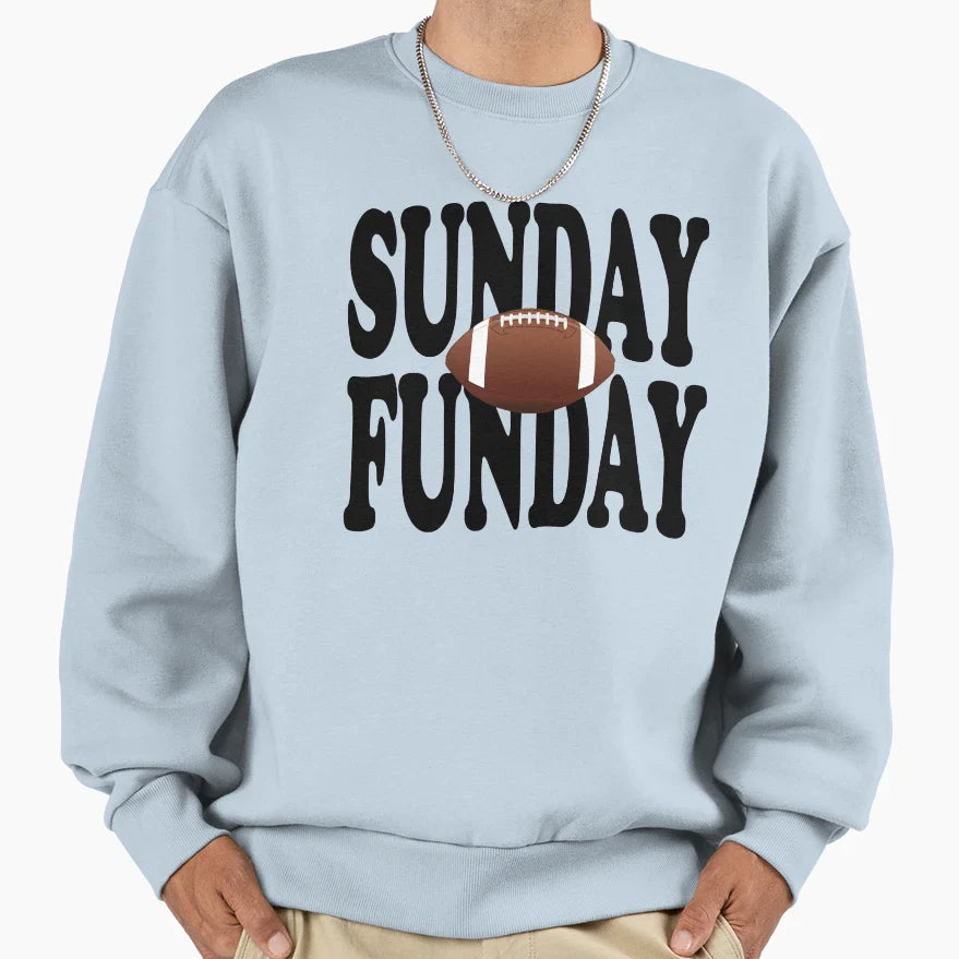 Sunday Funday Football Sport Short T-Shirt - Fun Novelty Design Unisex
