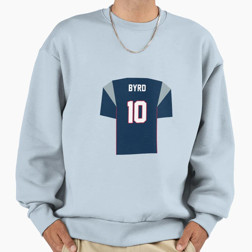 Damiere Byrd Patriots Jersey Sweatshirt - Aesthetic Graphic Men Women