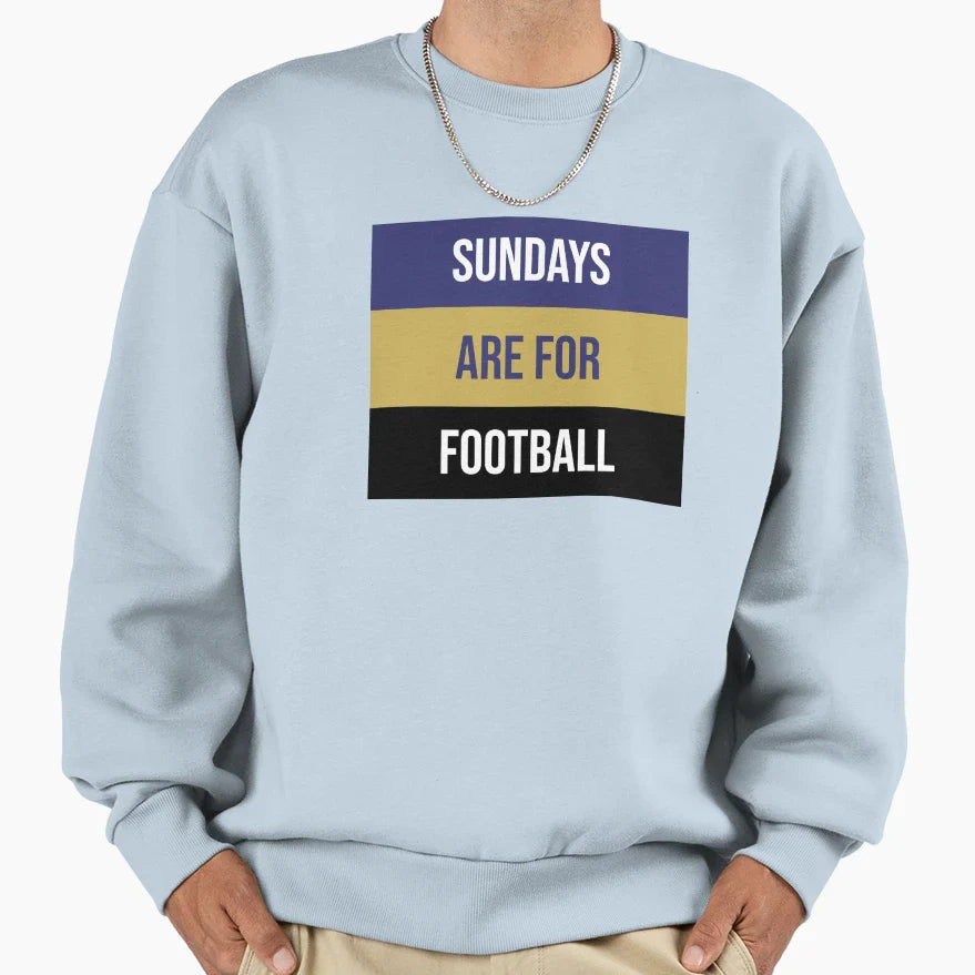 Sundays Are Football Sweatshirt - Graphic Print for Adults