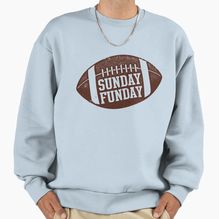 Sunday Funday American Football Fan T-Shirt - Aesthetic Graphic Unisex