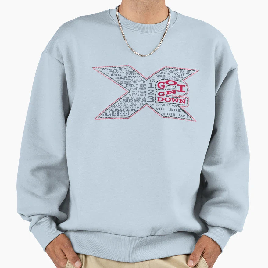 X2 Sound Track Sweatshirt - Fun Novelty Design for Adults