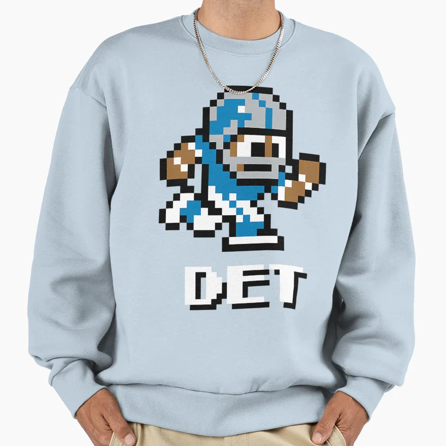 Detroit Lions Tecmo Super Bowl Sweatshirt - Trendy Graphic for Adults