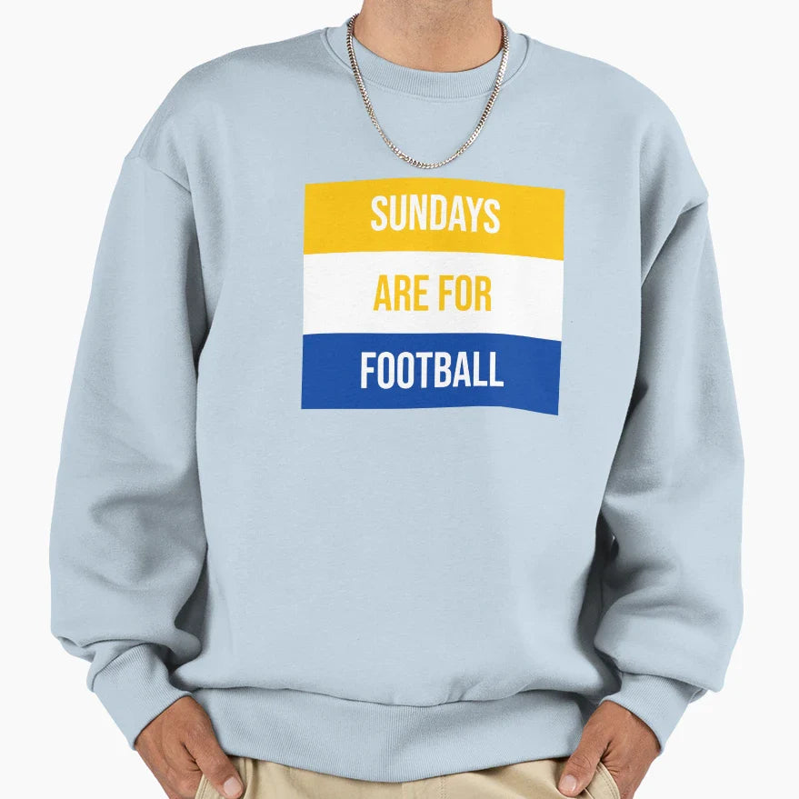 Sundays Are Football Sweatshirt - Novelty Apparel for Adults