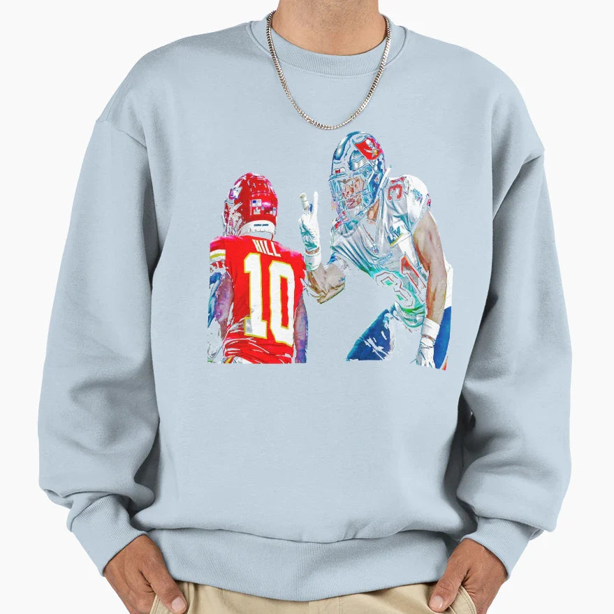 Antoine Winfield Jr Peace Out Art Sweatshirt - Custom Art Print Unisex