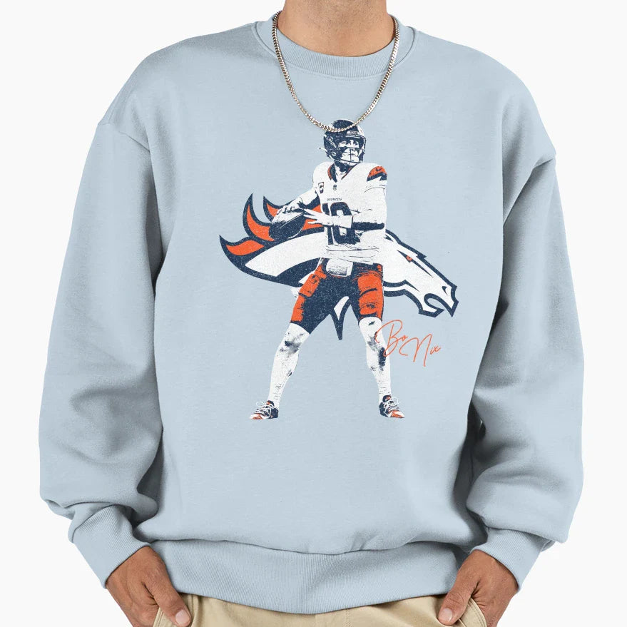 Bo Nix Variant Sweatshirt - Minimalist Print Men Women