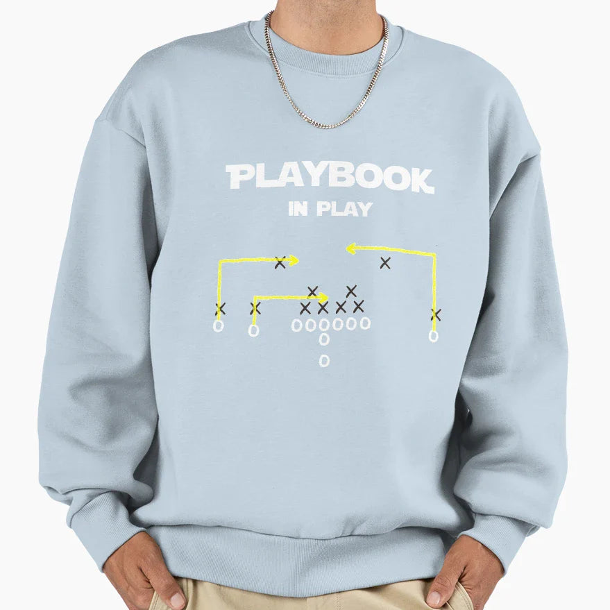 Football Playbook Play Sweatshirt - Streetwear Style for Adults