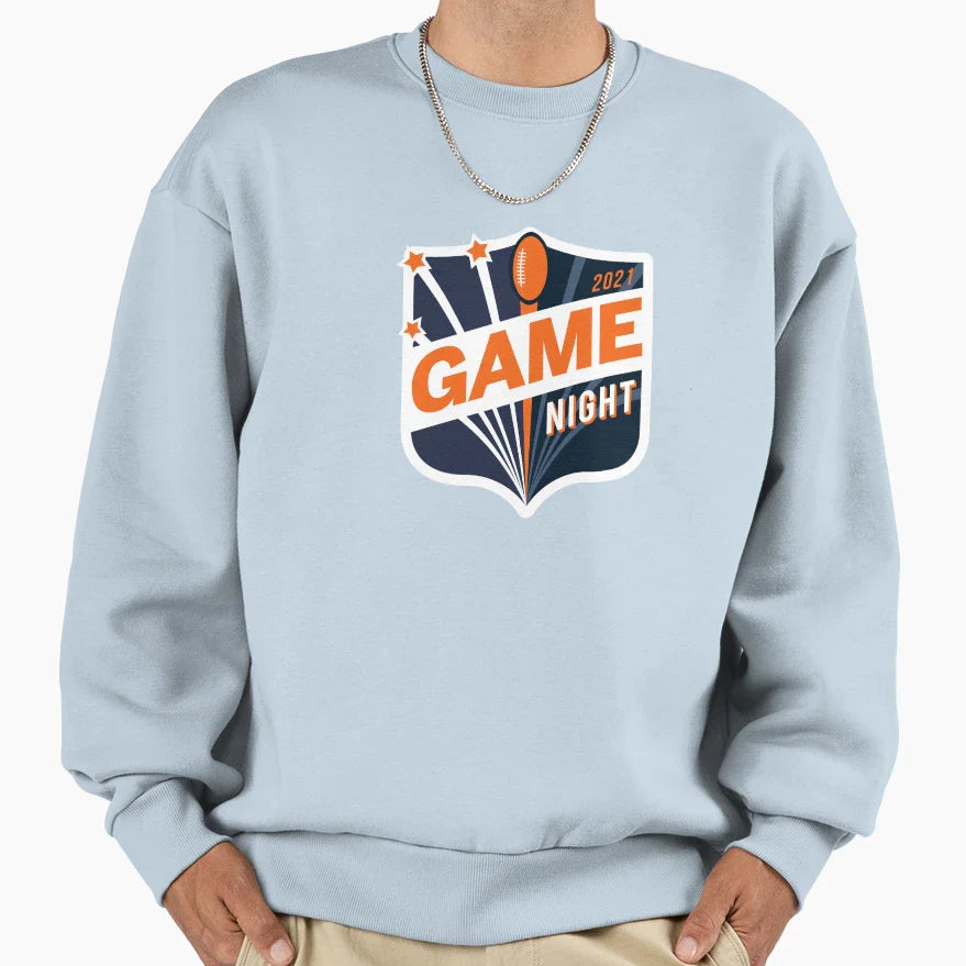 Game Night 2021 Shield Badge Sweatshirt - Aesthetic Graphic Men Women