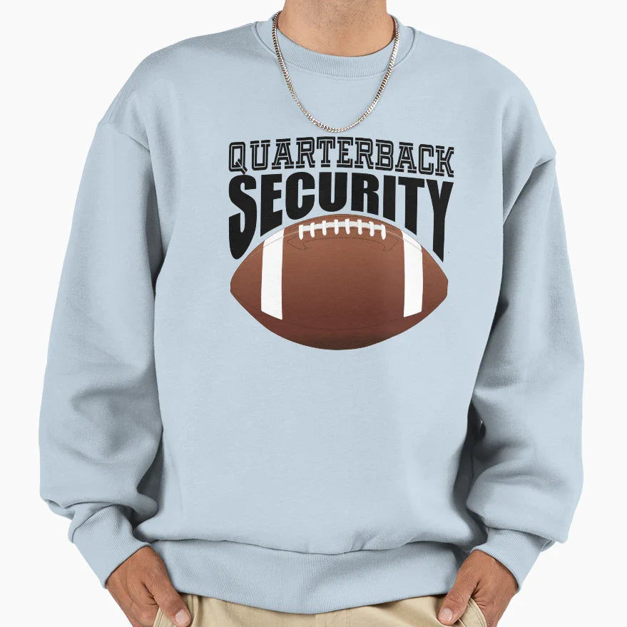 Quarterback Security Offensive Lineman Sweatshirt - Minimalist Print Unisex