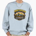 Draftsburgh Built Football Sweatshirt - Fun Novelty Design for Adults