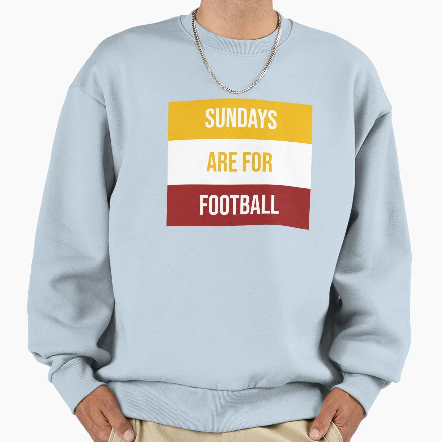 Sundays Are Football Sweatshirt - Custom Art Print for Adults
