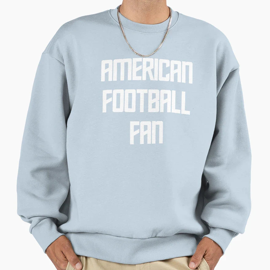 American Football Fan Sweatshirt - Custom Art Print for Adults