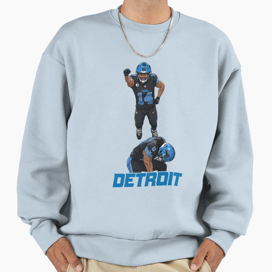 Detroit Grit 313 Flying High Sweatshirt - Custom Art Print for Adults