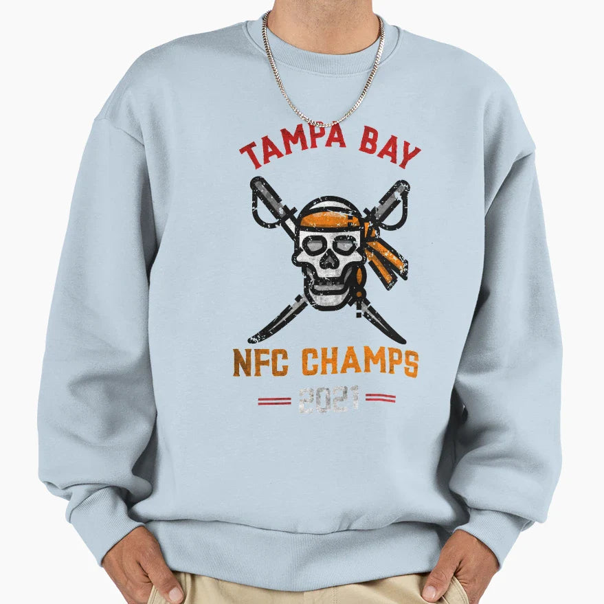 Tampa Bay Football 2021 Nfc Sweatshirt - Trendy Graphic Men Women