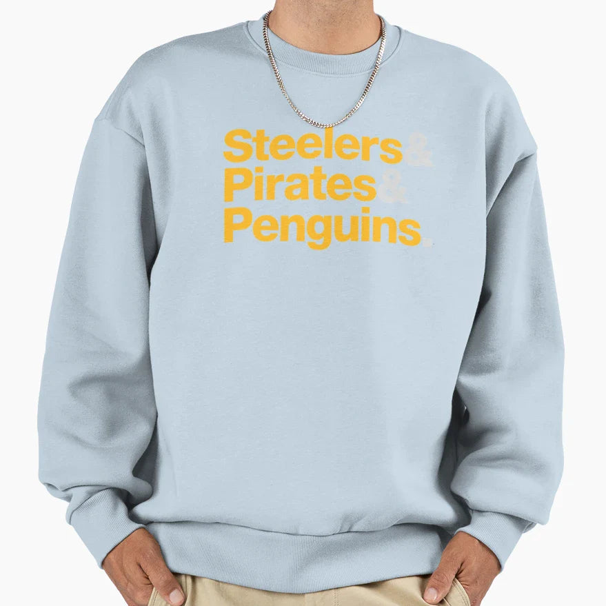 Pittsburgh Sports Teams 412 Sweatshirt - Aesthetic Graphic Men Women