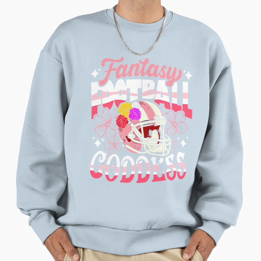 Fantasy Football Goddess Sweatshirt - Casual Everyday Wear Men Women