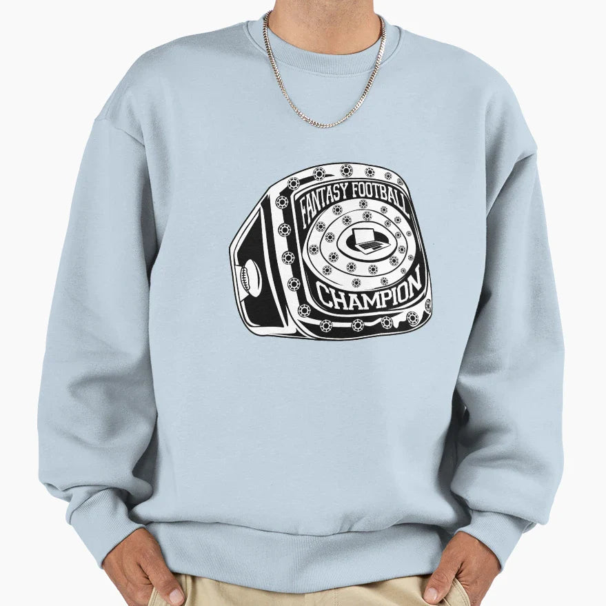Funny Fantasy Football Champion Sweatshirt - Fun Novelty Design Men Women