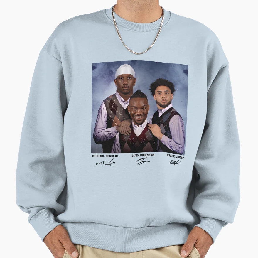 BR Michael Penix Jr Drake London Sweatshirt - Minimalist Print Unisex