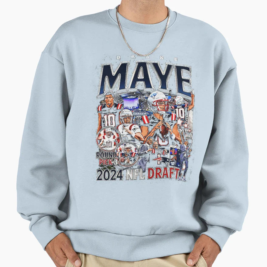 Drake Maye Sweatshirt - Streetwear Style Men Women