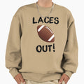 Laces Out Sweatshirt - Fun Novelty Design for Adults