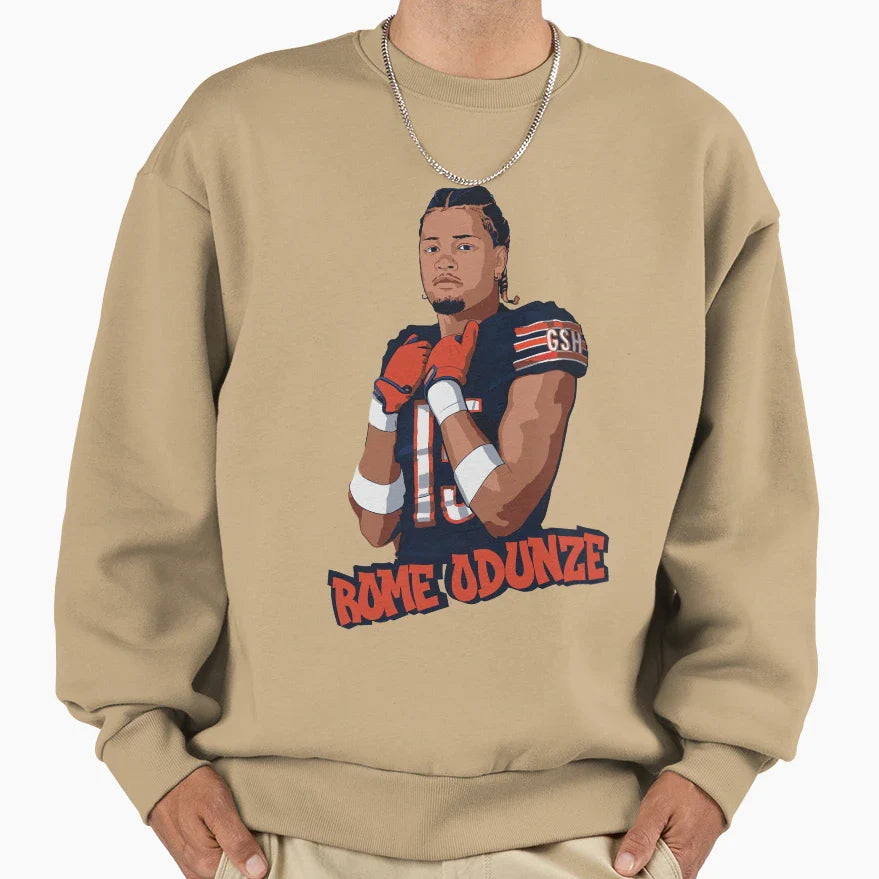 Rome Odunze Graffiti Artwork Sweatshirt - Graphic Print Unisex