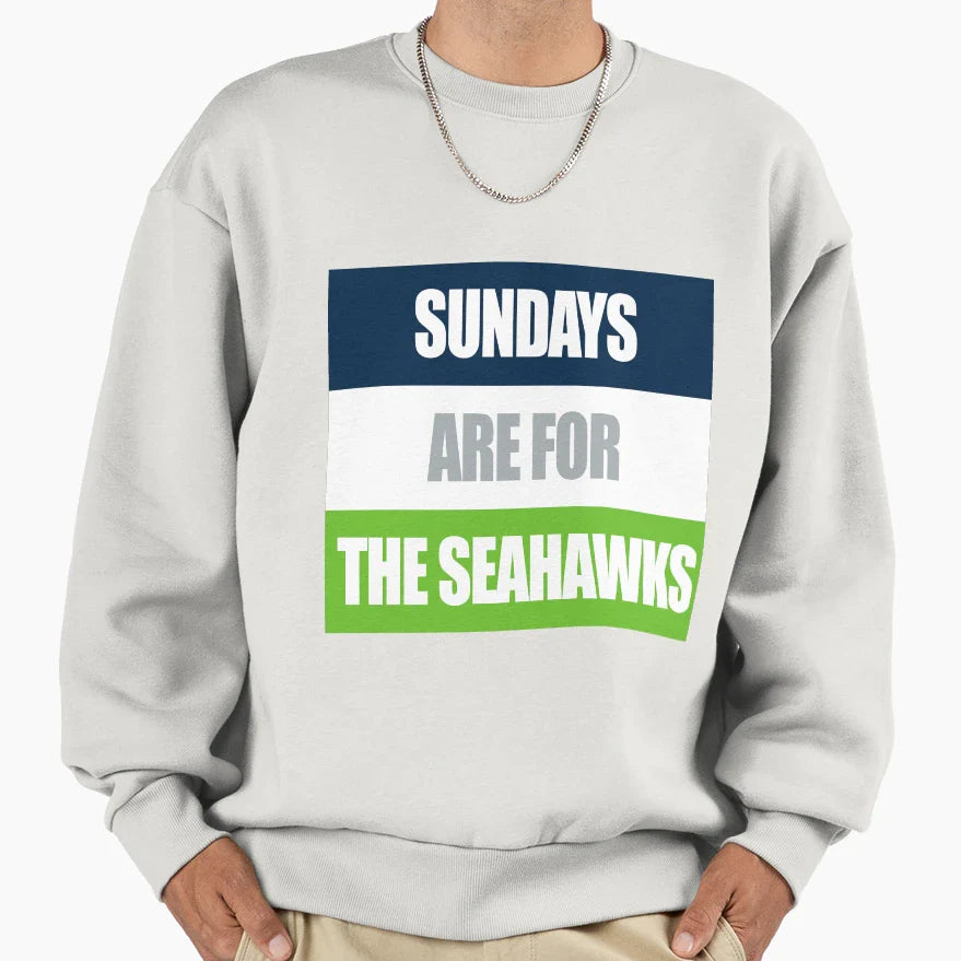 Sundays Are Seahawks Sweatshirt - Minimalist Print Men Women