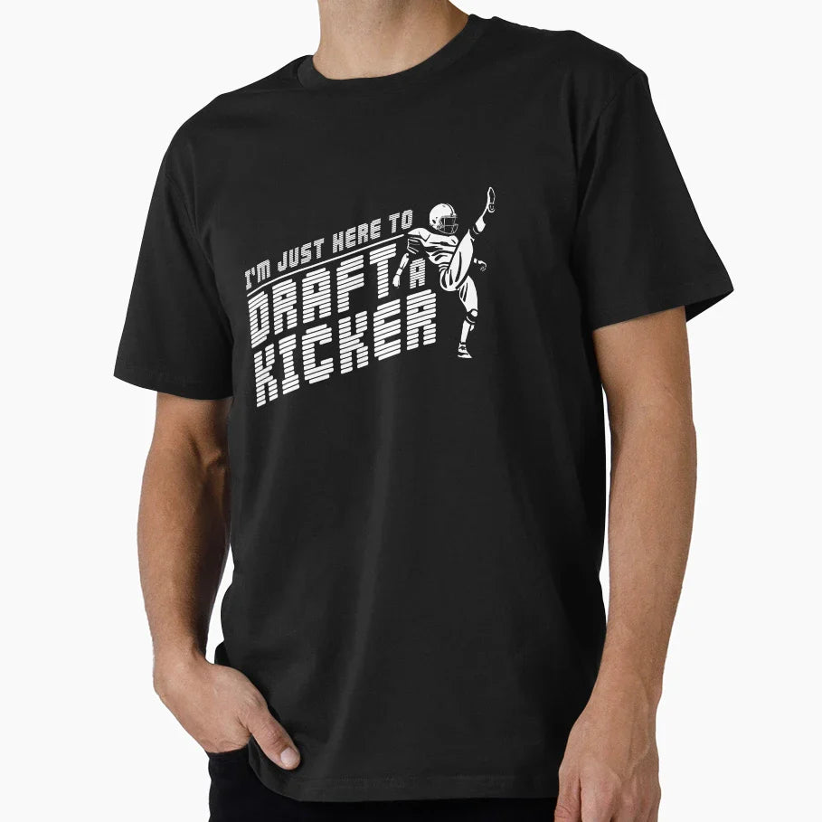 Funny Fantasy Football Just Here T-Shirt - Casual Everyday Wear for Adults