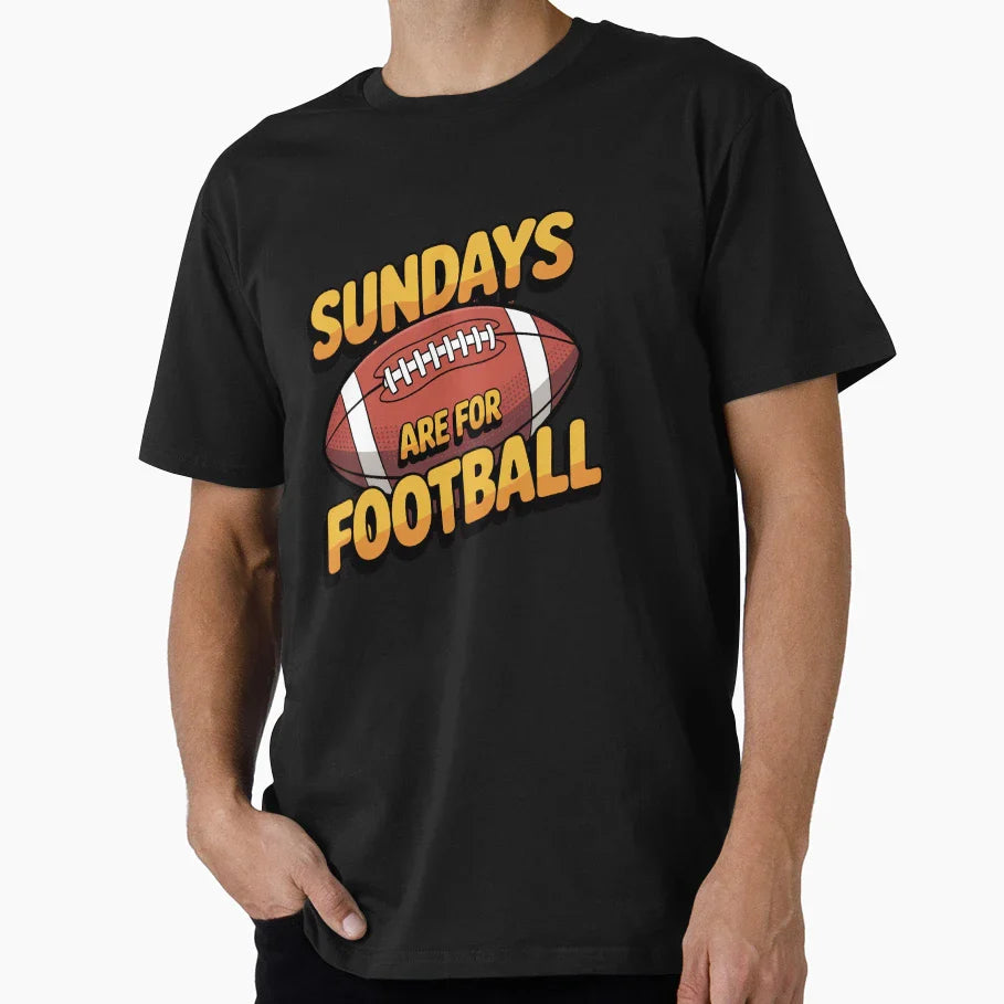 Sundays Are Football Game Day Fan T-Shirt - Unique Graphic Unisex
