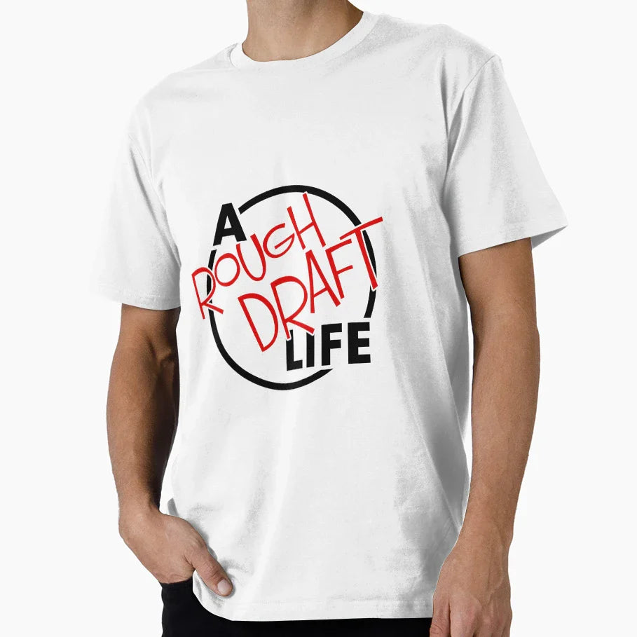 Rough Draft Life Logo T-Shirt - Casual Everyday Wear for Adults