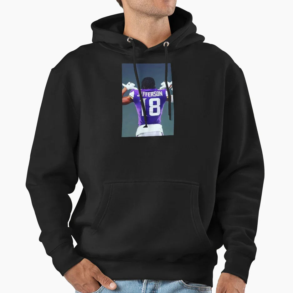 18 Jfferson Hoodie - Minimalist Print Unisex