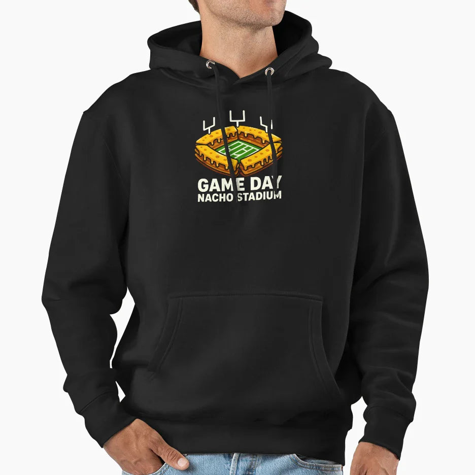 Nacho Stadium Sports Fans And Hoodie - Minimalist Print for Adults