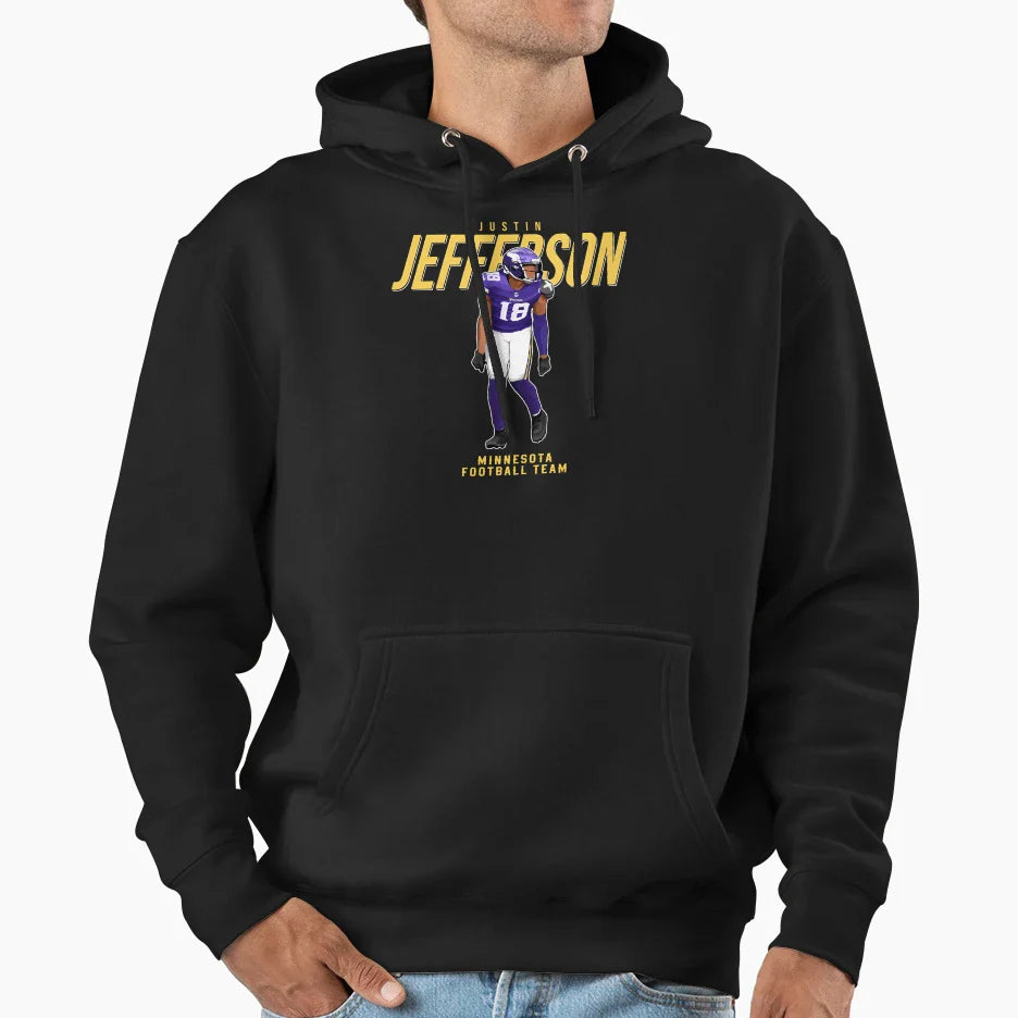 JJ 18 Minnesota Football Team Hoodie - Fun Novelty Design Unisex