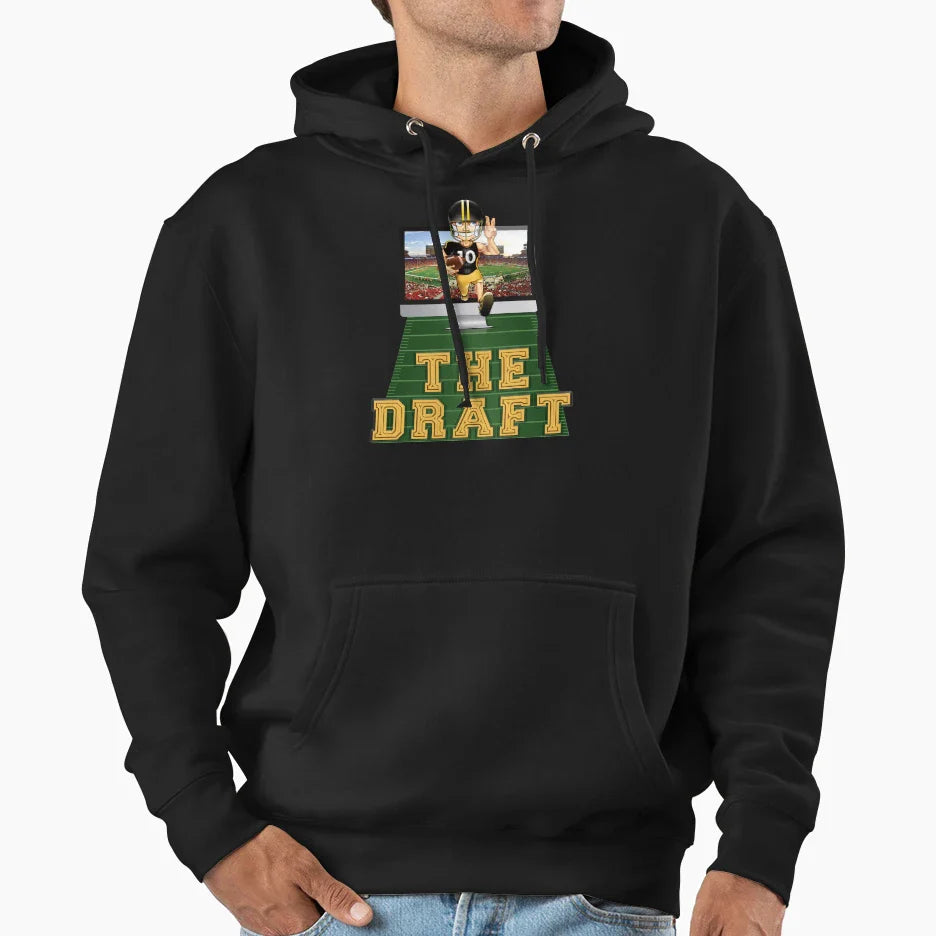Draft Ffl Fantasy Football League Hoodie - Minimalist Print for Adults