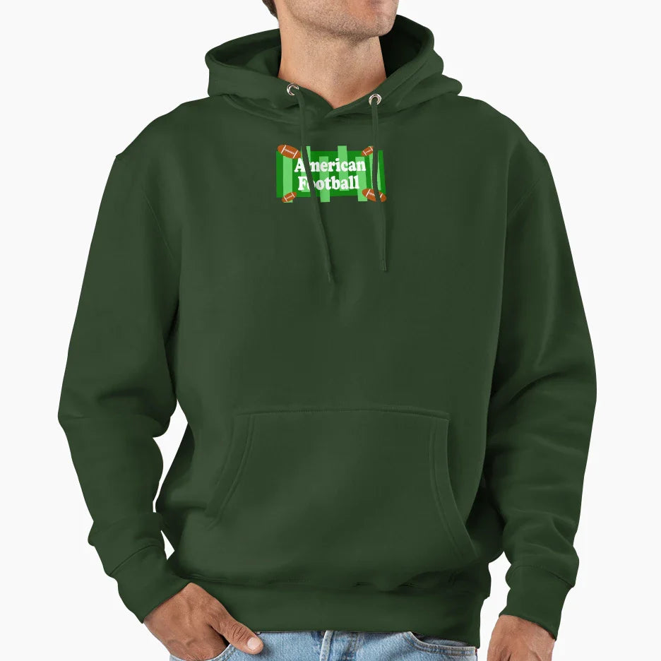 American Football Hoodie - Unique Graphic for Adults