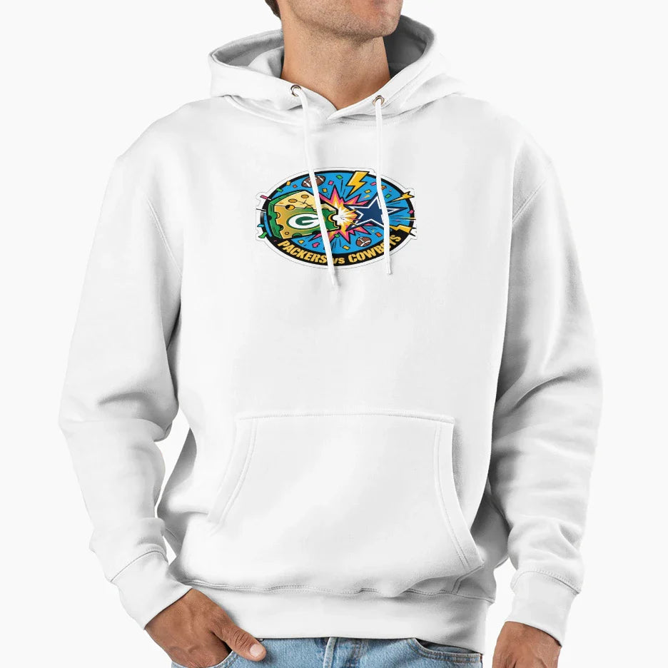 Packers Vs Cowboys Hoodie - Fun Novelty Design Men Women
