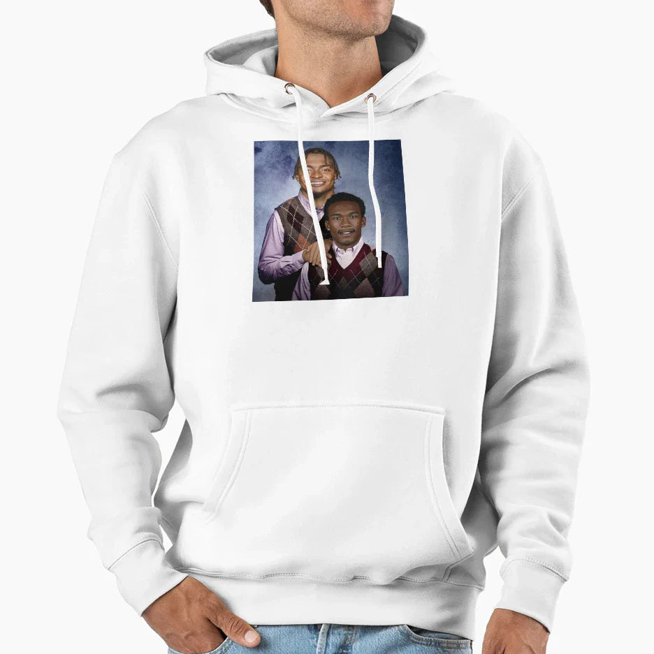 Justin Fields Garrett Wilson Football Hoodie - Graphic Print Unisex
