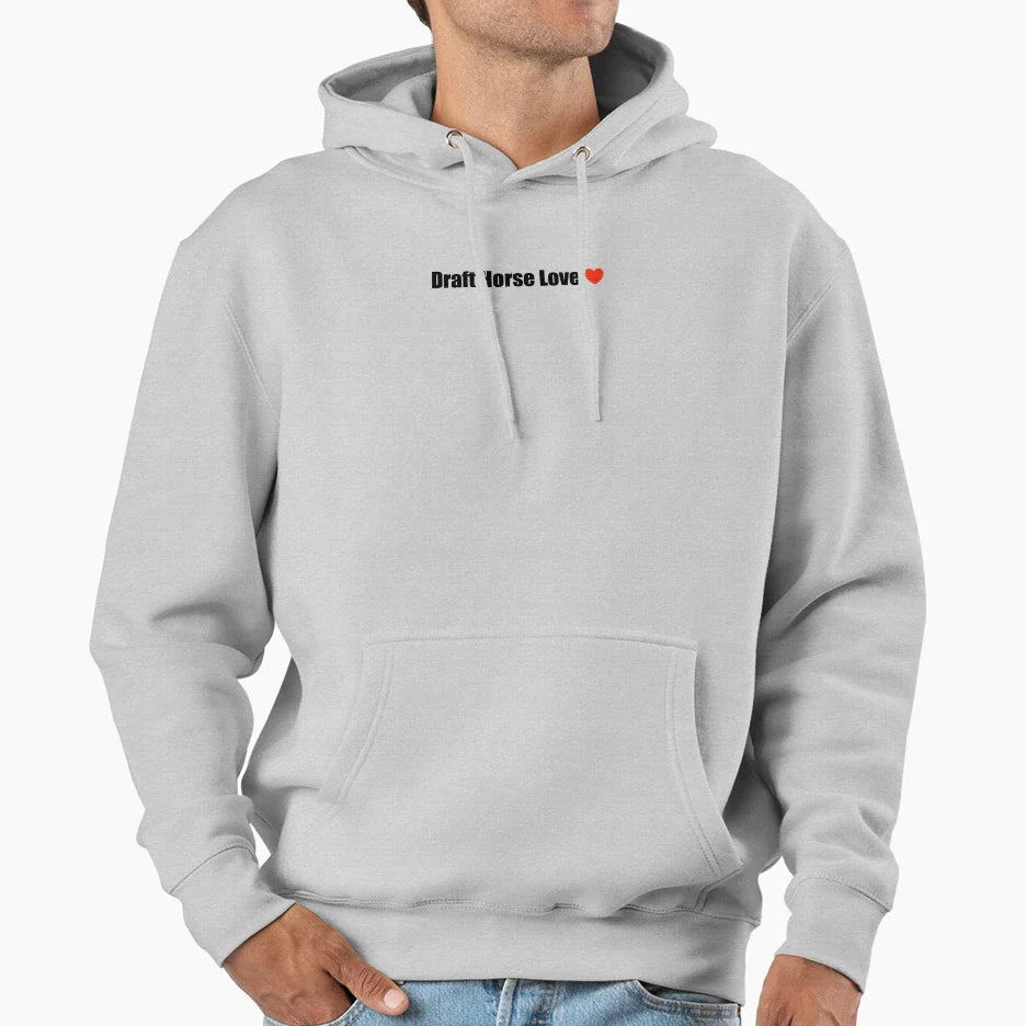 Draft Horse Love Hoodie - Streetwear Style for Adults
