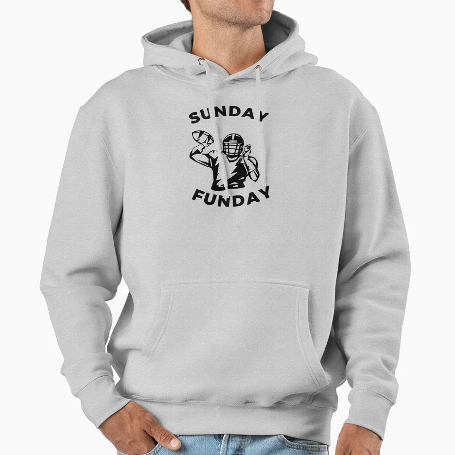 Sunday Funday Sunday Football Hoodie - Aesthetic Graphic for Adults