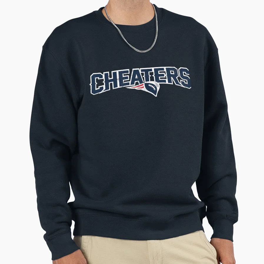 Cheaters Sweatshirt - Fun Novelty Design for Adults