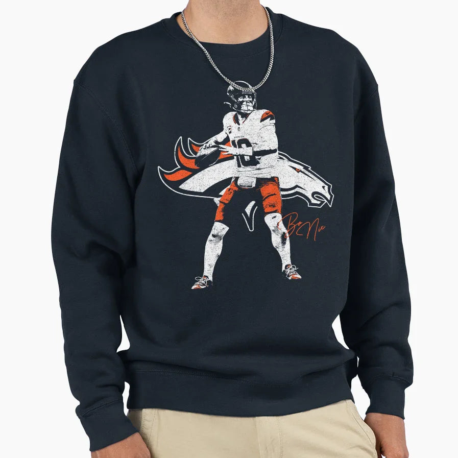 Bo Nix Sweatshirt - Graphic Print Unisex