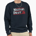 Military Draft 2026 Anti War Sweatshirt - Casual Everyday Wear Unisex