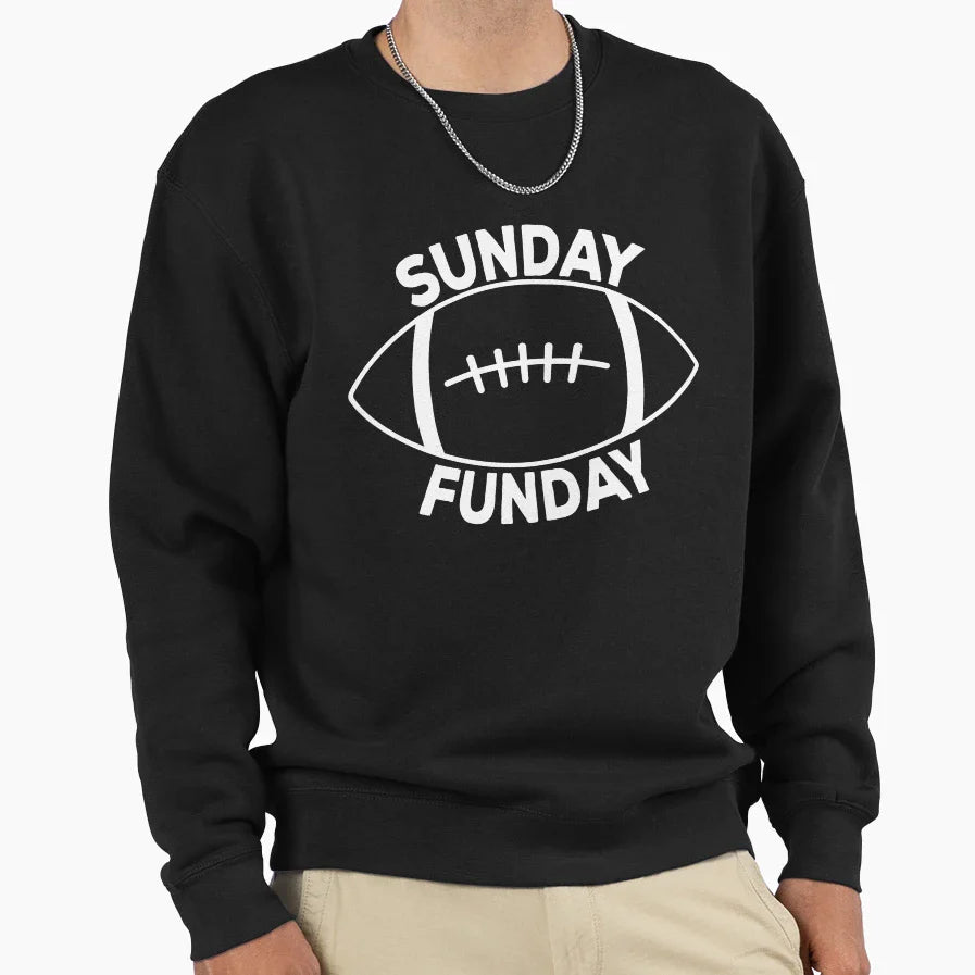 Sunday Funday Sweatshirt - Unique Graphic Men Women