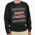 Sunday Funday Ugly Sweatshirt - Custom Art Print for Adults