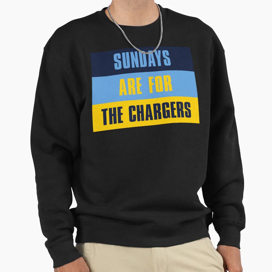 Sundays Are Chargers Los Angeles Sweatshirt - Graphic Print Men Women