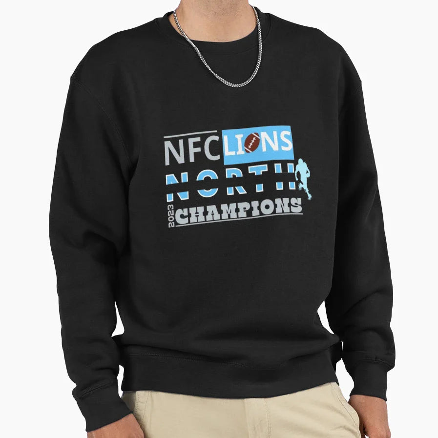 Lions Nfc North Champions 2023 Sweatshirt - Unique Graphic Unisex