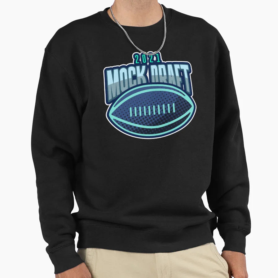 Mock Draft 2021 Fantasy Football Sweatshirt - Graphic Print Men Women